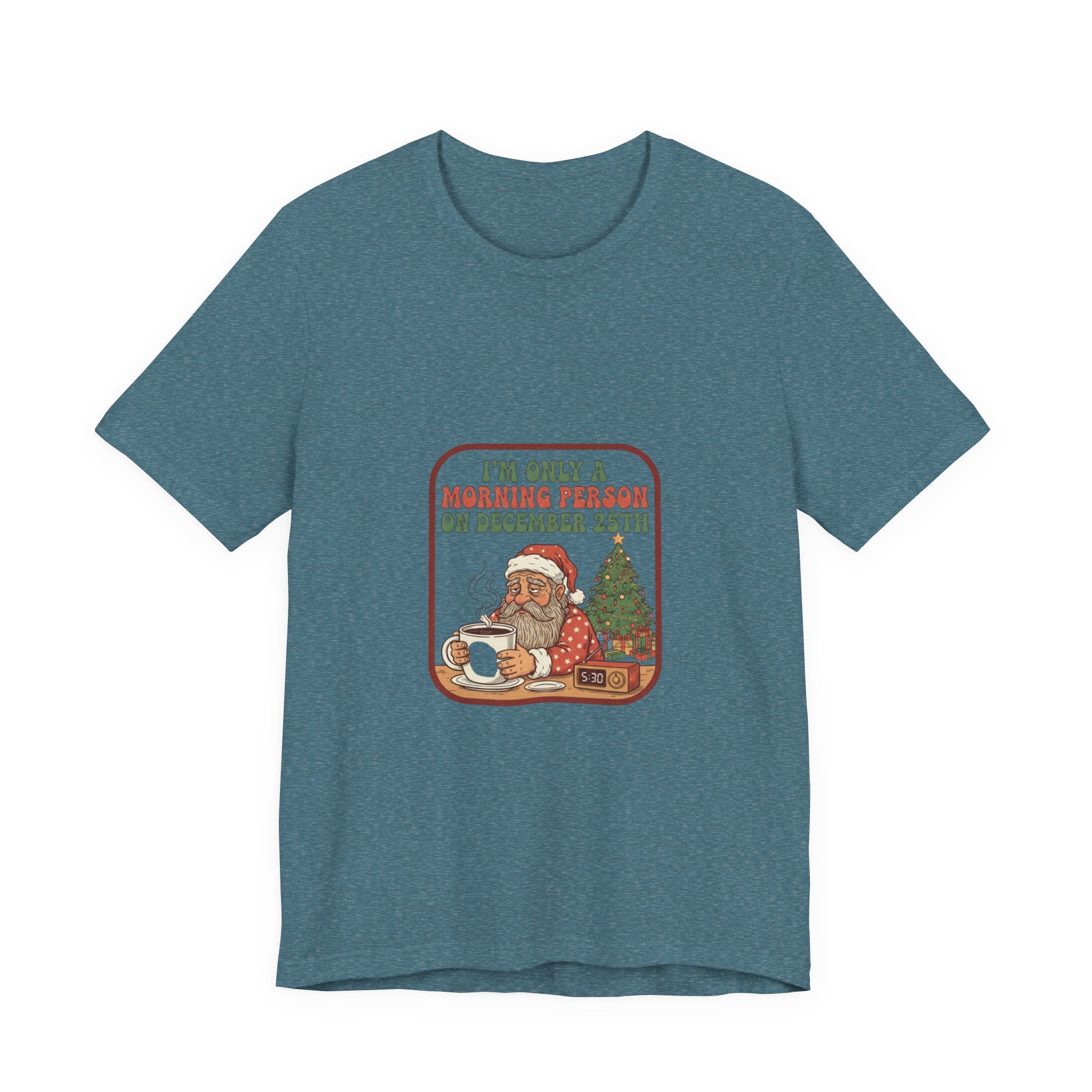 Festive Morning Person Tee for Christmas