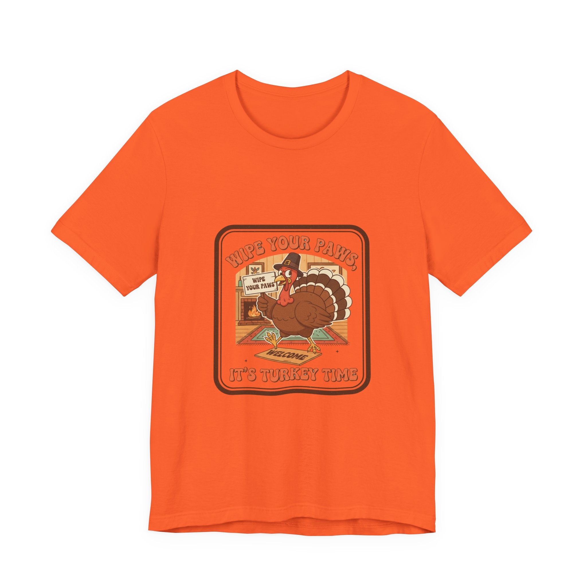 It's Turkey Time T‑Shirt — Retro Thanksgiving Turkey Graphic Tee (Help Your Plate) Holiday