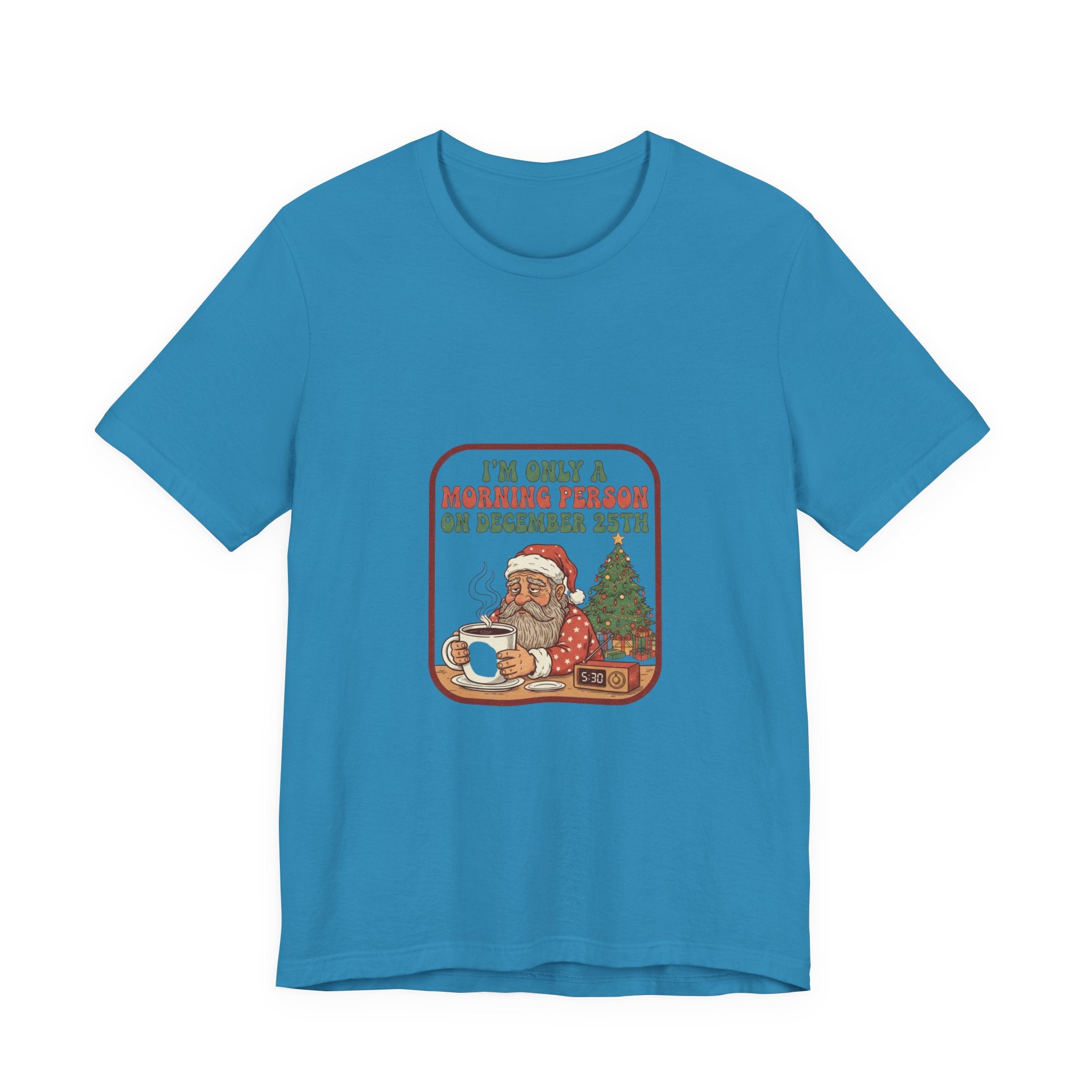 Festive Morning Person Tee for Christmas