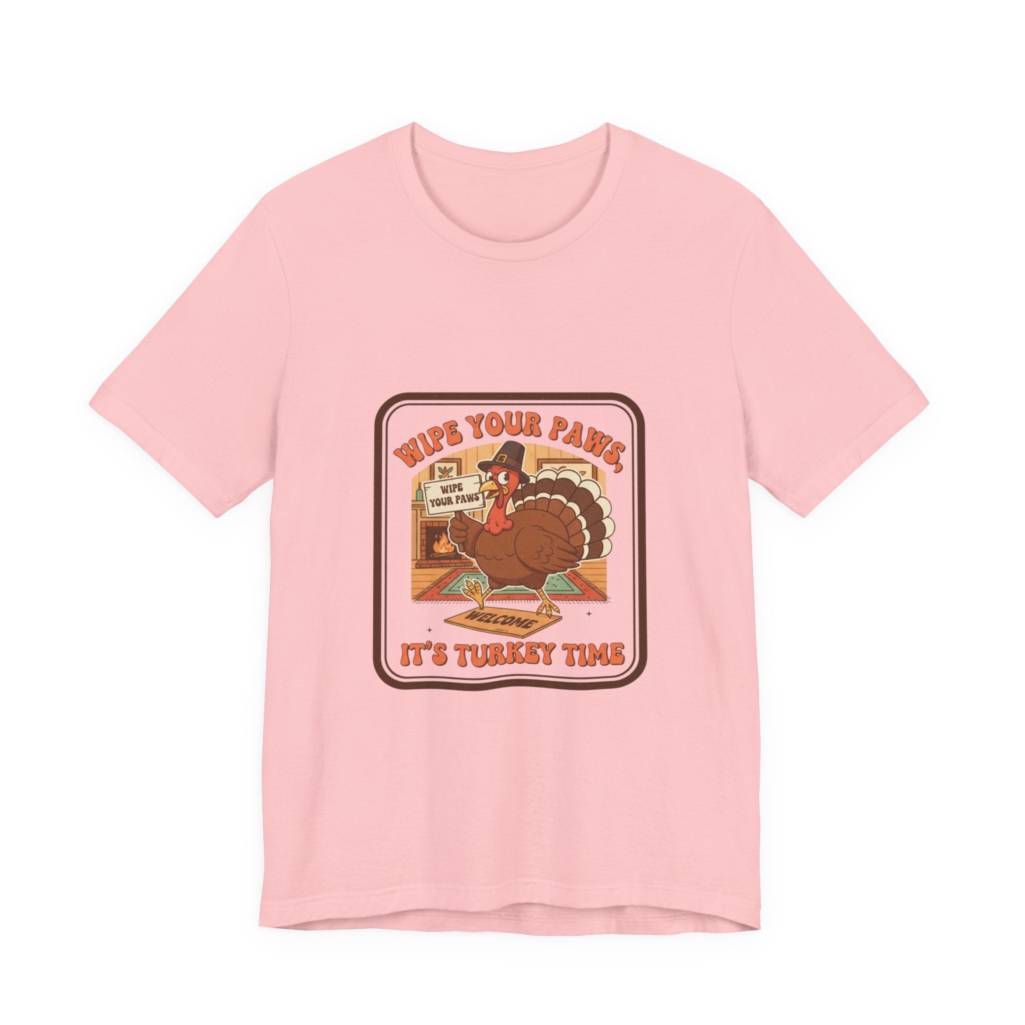 It's Turkey Time T‑Shirt — Retro Thanksgiving Turkey Graphic Tee (Help Your Plate) Holiday